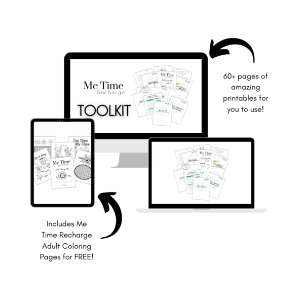 The companion to the eBook Life as a Quiet Introvert: Learning, accepting and being comfortable with who you are.  The Me Time Recharge Toolkit has 60+ pages of printables to help you get your Me Time in gear! An introvert's greatest need is me time, alone time, quiet time.