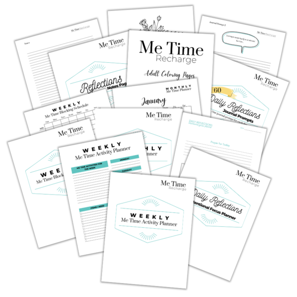 The companion to the eBook Life as a Quiet Introvert: Learning, accepting and being comfortable with who you are.  The Me Time Recharge Toolkit has 60+ pages of printables to help you get your Me Time in gear! An introvert's greatest need is me time, alone time, quiet time.