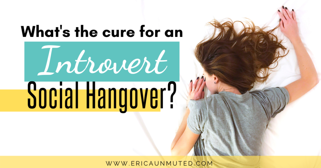 If you're an Introvert you've probably experienced an Introvert Social Hangover at one time or another. An Introvert Social Hangover is when you feel completely drained and depleted of energy after lots of social interaction.