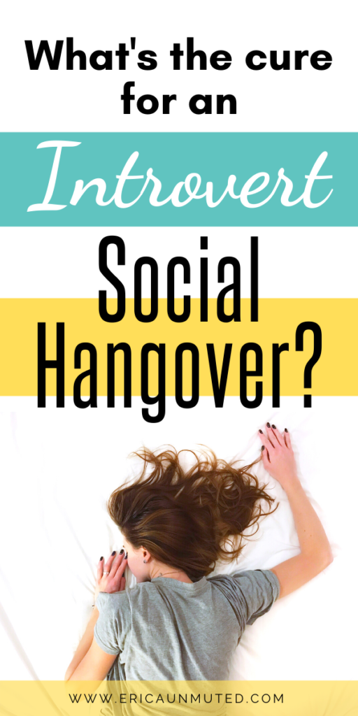 If you're an Introvert you've probably experienced an Introvert Social Hangover at one time or another. An Introvert Social Hangover is when you feel completely drained and depleted of energy after lots of social interaction.