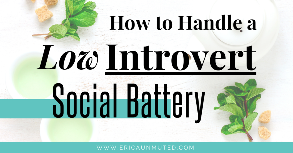 Did you know Introverts have a social battery? It's true, it really is a thing! Here are some practical ways to prevent social battery drain. How to Handle a Low Introvert social battery.